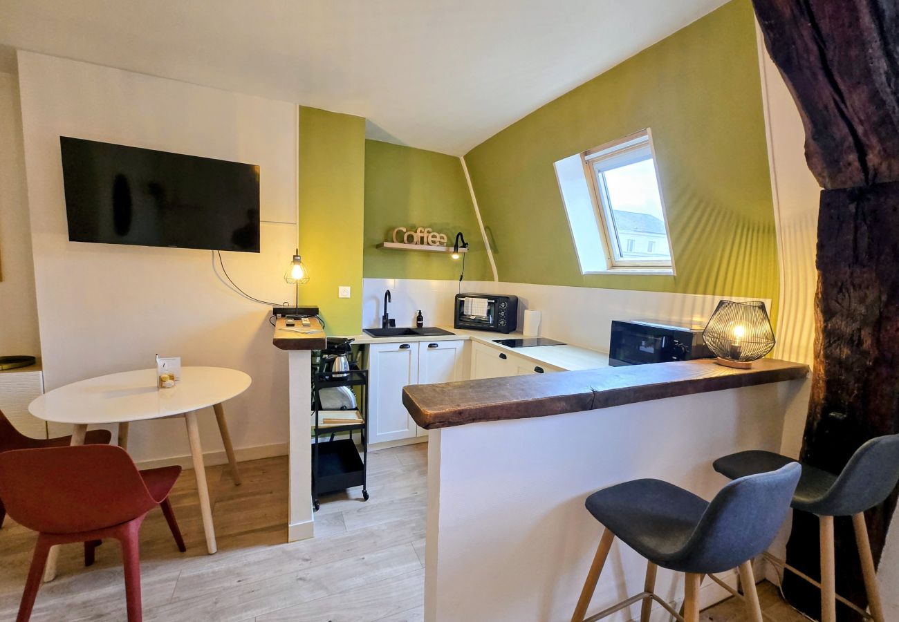 Studio à Auxerre - Grand Studio Vue Toit - Centre Ville Auxerre